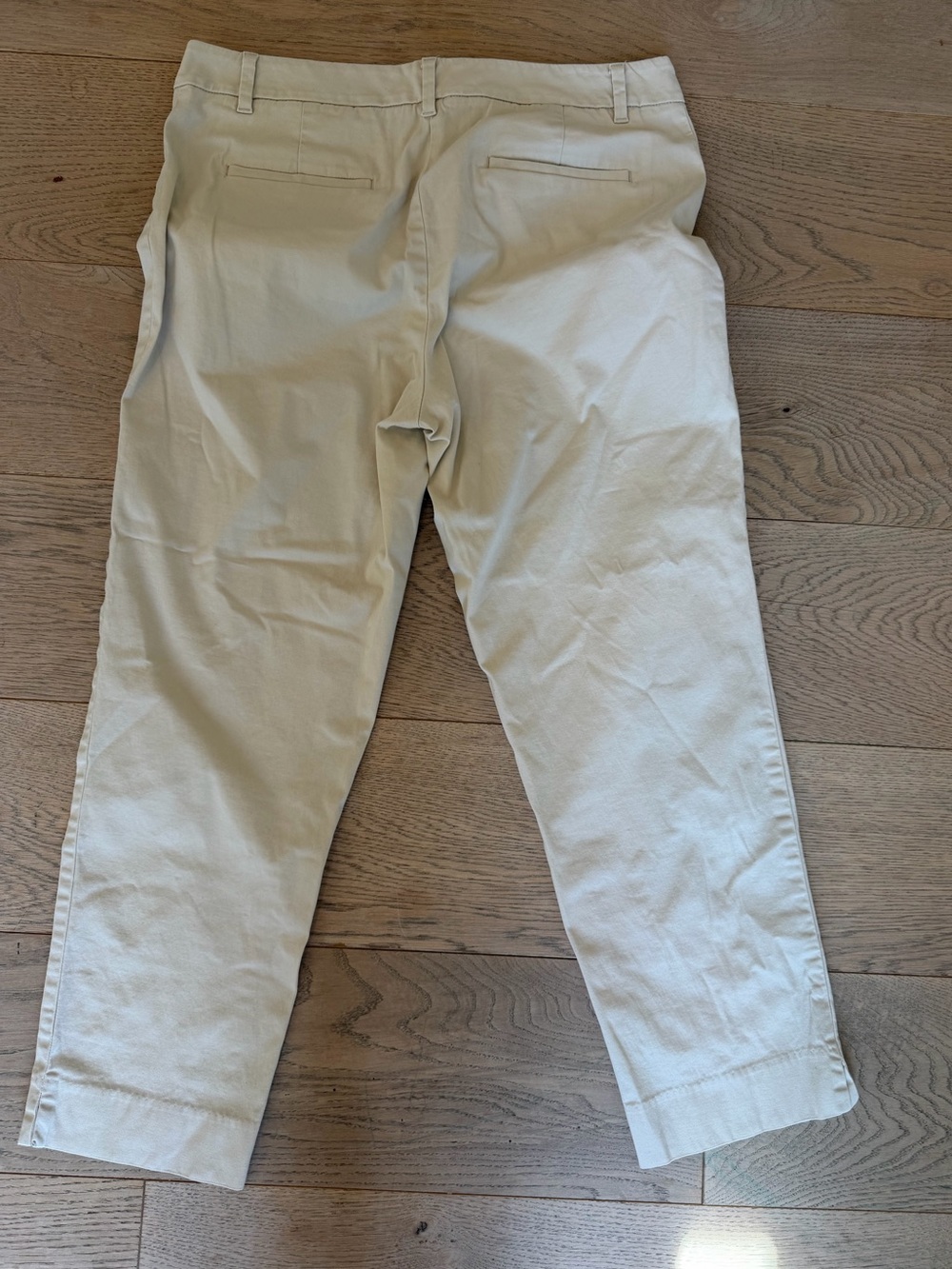 Talbots Women’s Khaki Cropped Ankle Pants Size 10 Beige Stretch - Picture 4 of 4